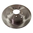 KIT-TRW101221-1975 2-Wheel Set Rear Brake Disc and Pad Kit, Plain Surface 5 Lugs 308 mm Ceramic Premium Friction Series, Includes (1) Brake Pad Set and (2) Brake Disc