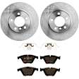 KIT-TRW101221-204 Front Brake Disc and Pad Kit, Plain Surface, 5 Lugs, Cast Iron Disc, Semi-Metallic Pad, Premium Friction Series