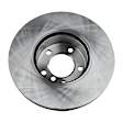KIT-TRW101221-204 Front Brake Disc and Pad Kit, Plain Surface, 5 Lugs, Cast Iron Disc, Semi-Metallic Pad, Premium Friction Series