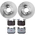 KIT-TRW101221-213 2-Wheel Set Front Brake Disc and Pad Kit, Plain Surface 5 Lugs 311.91 mm Semi-metallic Premium Friction Series, Includes (1) Brake Pad Set and (2) Brake Disc