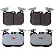 KIT-TRW101221-213 2-Wheel Set Front Brake Disc and Pad Kit, Plain Surface 5 Lugs 311.91 mm Semi-metallic Premium Friction Series, Includes (1) Brake Pad Set and (2) Brake Disc