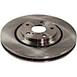 KIT-TRW101221-2507 2-Wheel Set Front Brake Disc and Pad Kit, Plain Surface 5 Lugs 327.91 mm Ceramic Premium Friction Series, Includes (1) Brake Pad Set and (2) Brake Disc