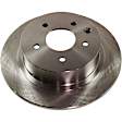2009 Nissan Altima - 2-Wheel Set Rear Brake Disc and Pad Kit, Plain Surface, 5 Lugs, 291.59 mm, Ceramic, 3.5L 6Cyl, Premium Friction Series Includes (2) Brake Disc and (1) Brake Pad Set