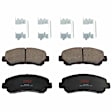 KIT-TRW101221-3184 2-Wheel Set Front Brake Disc and Pad Kit, Plain Surface 5 Lugs 295.91 mm Ceramic Premium Friction Series, Includes (2) Brake Disc and (1) Brake Pad Set