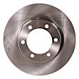 KIT-TRW101221-3701 2-Wheel Set Front Brake Disc and Pad Kit, Plain Surface 6 Lugs 318.77 mm Ceramic Premium Friction Series, Includes (1) Brake Pad Set and (2) Brake Disc