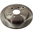 KIT-TRW101221-385 2-Wheel Set Rear Brake Disc and Pad Kit, Plain Surface 6 Lugs 330.96 mm Semi-metallic Premium Friction Series, Includes (1) Brake Pad Set and (2) Brake Disc