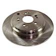 2015 Honda Odyssey - 2-Wheel Set Rear Brake Disc and Pad Kit, Plain Surface, 5 Lugs, 334.01 mm, Ceramic, 3.5L 6Cyl, Premium Friction Series Includes (2) Brake Disc and (1) Brake Pad Set