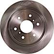 2017 Cadillac Escalade - 2-Wheel Set Rear Brake Disc and Pad Kit, Natural Finish, Plain Surface, 6 Lugs, 344.93 mm, Ceramic, 6.2L 8Cyl, Includes (2) Disc and (1) Pad Set