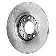 2014 Jeep Cherokee - 2-Wheel Set Rear Brake Disc and Pad Kit, Natural Finish, Plain Surface, 5 Lugs, 278 mm, Ceramic, 3.2L 6Cyl, Includes (1) Brake Pad Set and (2) Brake Disc