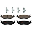 KIT-TRW101221-843 Rear Brake Disc and Pad Kit Plain Surface, 5 Lugs, Cast Iron Disc, Semi-Metallic Pad, Premium Friction Series