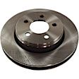 2008 Jeep Liberty - 2-Wheel Set Front Brake Disc and Pad Kit, Natural Finish, Plain Surface, 5 Lugs, 302.01 mm, Semi-metallic, 3.7L 6Cyl, Includes (1) Brake Pad Set and (2) Brake Disc