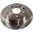 2009 Nissan Altima - 4-Wheel Set Front and Rear Brake Disc and Pad Kit, Plain Surface, 5 Lugs - Front; 5 Lugs - Rear, Front-295.91 mm/Rear-291.59 mm, Ceramic, 2.5L 4Cyl, Premium Friction Series Includes (4) Disc and (2) Pad Set
