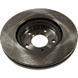 2009 Nissan Altima - 4-Wheel Set Front and Rear Brake Disc and Pad Kit, Plain Surface, 5 Lugs - Front; 5 Lugs - Rear, Front-295.91 mm/Rear-291.59 mm, Ceramic, 2.5L 4Cyl, Premium Friction Series Includes (4) Disc and (2) Pad Set