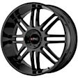 KM71422966330 Aluminum Gloss Black Wheel, 22 in. X 9.5 in., 6 x 5.5 Bolt Pattern