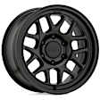 KM71778568718 Aluminum Satin Black Wheel, 17 in. X 8.5 in., 6 x 5.5 Bolt Pattern