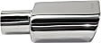 KV160111 Exhaust Tip Polished Stainless Steel, Angled Cut, Exhaust Tip, Oval Shape, 2.25 in. Inlet, Universal