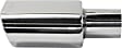 KV160111 Exhaust Tip Polished Stainless Steel, Angled Cut, Exhaust Tip, Oval Shape, 2.25 in. Inlet, Universal