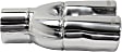 Polished Stainless Steel, Angled Cut, Dual Exhaust Tip, Oval Shape, 2.5 in. inlet
