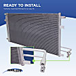 A/C Condenser, With Receiver Drier