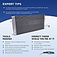 A/C Condenser, With Receiver Drier