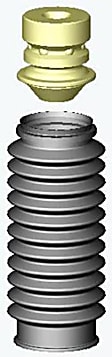 SB101 Shock and Strut Boot - Black, Strut boot, Direct Fit, Sold Individually