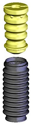SB107 Shock and Strut Boot - Black, Strut boot, Direct Fit, Sold Individually
