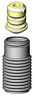 2022 Chrysler Pacifica - Shock and Strut Boot - Black, Strut boot, Direct Fit, Sold individually