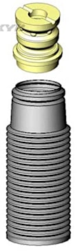 SB113 Shock and Strut Boot - Black, Strut boot, Direct Fit, Sold Individually