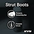 SB114 Shock and Strut Boot - Black, Strut boot, Direct Fit, Sold individually