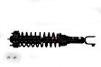 SR4042 Rear, Driver or Passenger Side Fully Loaded Strut, Strut-Plus Series