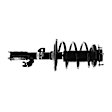 SR4404 Front, Passenger Side Bare Strut, Strut-Plus Series