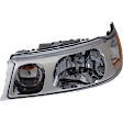 Driver Side Headlight, with Bulb, Halogen, Clear Lens, 8 Cyl., 4.6L Engine