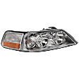 Passenger Side Headlight, with Bulb, Halogen, Clear Lens, 8 Cyl., 4.6L Engine