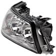 Passenger Side Headlight, with Bulb, Halogen, Clear Lens, 8 Cyl., 4.6L Engine