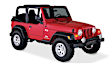 10908-07 Front and Rear, Driver and Passenger Side Fender Flares, Black Pocket Style for Jeep Series
