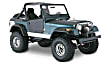 10910-07 Front and Rear, Driver and Passenger Side Fender Flares, Matte Black Cut-out for Jeep Series