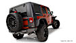 10918-07 Front and Rear, Driver and Passenger Side Fender Flares, Black Flat Style for Jeep Series