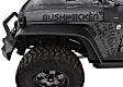 10928-07 Front and Rear, Driver and Passenger Side Fender Flares, Matte Black Flat Style for Jeep Series
