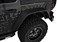 10928-07 Front and Rear, Driver and Passenger Side Fender Flares, Matte Black Flat Style for Jeep Series