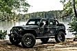 10928-07 Front and Rear, Driver and Passenger Side Fender Flares, Matte Black Flat Style for Jeep Series