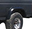 1980 Ford F-150 - Front, Driver and Passenger Side, Fender Flares, Styleside, With Screw Pocket, Tire Coverage 3.5 in., Black, Cut-Out Series