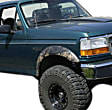 20019-11 Front, Driver and Passenger Side Fender Flares, Black Extend-A-Fender Series