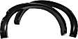 2006 Ford F-250 Super Duty - Rear, Driver and Passenger Side, Fender Flares, 82.4 in. Bed, Styleside, Except Dually Models, With Screw Pocket, Tire Coverage 4.5 in., Black, Cut-Out Series