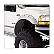 2006 Ford F-250 Super Duty - Rear, Driver and Passenger Side, Fender Flares, 82.4 in. Bed, Styleside, Except Dually Models, With Screw Pocket, Tire Coverage 4.5 in., Black, Cut-Out Series
