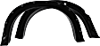 2006 Ford F-250 Super Duty - Rear, Driver and Passenger Side, Fender Flares, 82.4 in. Bed, Styleside, Except Dually Models, With Screw Pocket, Tire Coverage 4.5 in., Black, Cut-Out Series