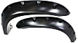 20073-02 Front, Driver and Passenger Side Cut-Out Extra Coverage Series Fender Flares, Black