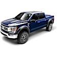 20136-02 Rear, Driver and Passenger Side Fender Flares, Matte Black Extend-A-Fender Series
