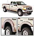 20914-02 Front and Rear, Driver and Passenger Side Fender Flares, Black Pocket Style Series