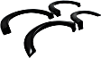20916-02 Front and Rear, Driver and Passenger Side Fender Flares, Black Pocket Style Series