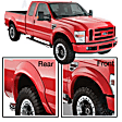 20918-02 Front and Rear, Driver and Passenger Side Fender Flares, Black OE Style Series